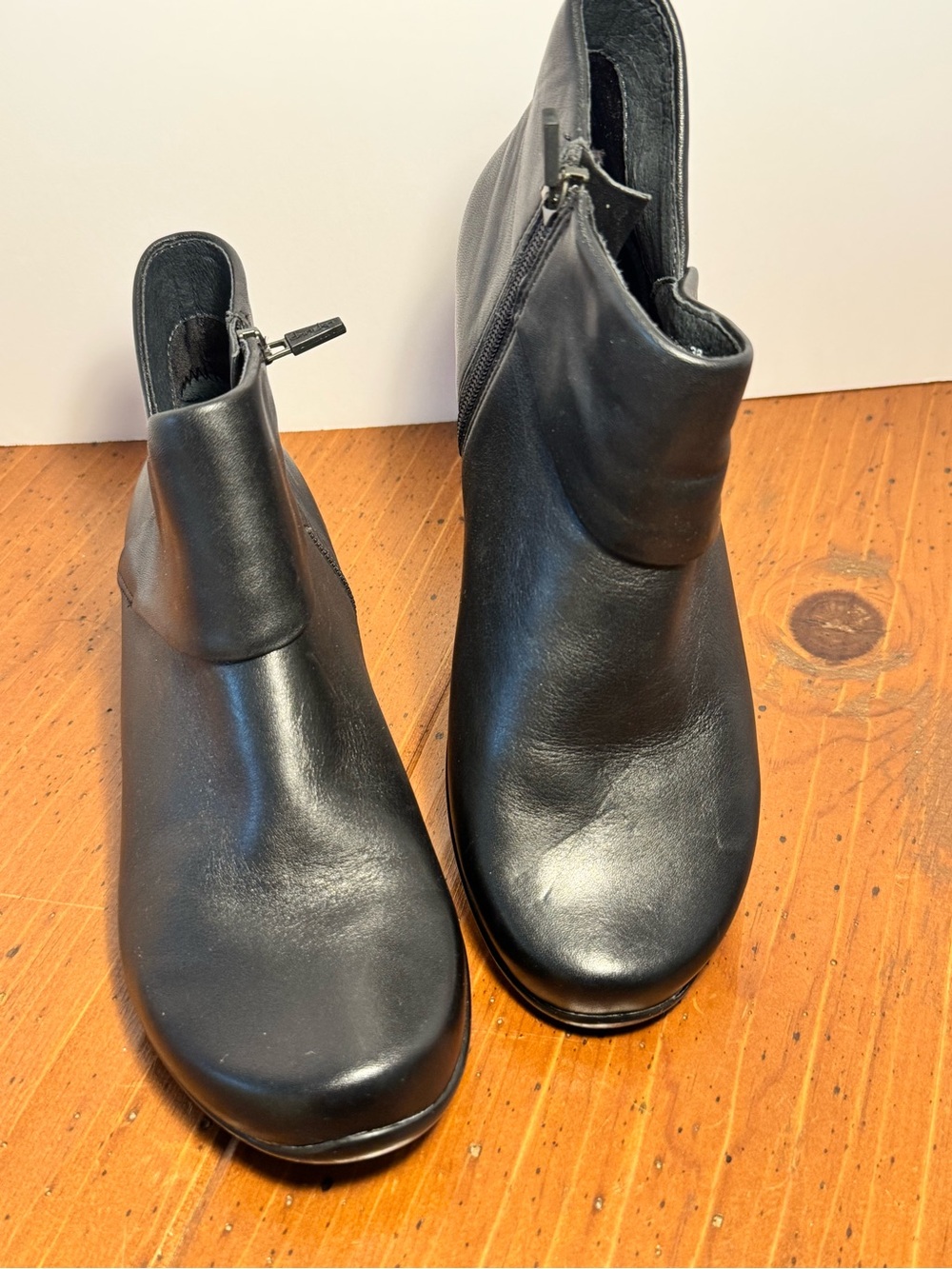DANSKO Ona Nappa - Women’s Black Leather Boots / Booties - Size 38 - 5609020200